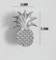 Silver Pineapple Cabinet Pulls/Nickel Door Handle/drinks cabinet handle/tropical decor/home improvement/retro style door knob/drawer handle