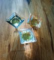Antique style square cut glass decorative door knob/Vintage style glass cabinet handle/IKEA hack drawer pull/square decorative door handle
