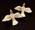 Gold brass dove of peace drawer handle/Gold brass dove shaped cabinet pull/Flying bird shaped door knob/brass furniture hardware/bird handle