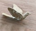 Gold brass dove of peace drawer handle/Gold brass dove shaped cabinet pull/Flying bird shaped door knob/brass furniture hardware/bird handle