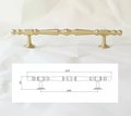Matte gold geometric shapes bar handle/Gold brass cabinet pull/Brass kitchen door handle/Bar drawer pull/furniture hardware/home improvement