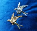 Flying Swallow Cabinet Pull/Gold or Silver Swift Door Handle/Bird shaped drawer handle/Nursery furniture hardware/Flying Bird Cabinet Handle