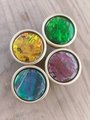 Bright coloured mother of pearl drawer pull/vibrant coloured pearl cabinet handle/shell door handle/furniture hardware/Pearl drawer knob