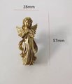 Gold brass Angel door handle/Guardian Angel Cabinet Pull/Gold Fairy drawer pull/Gold angelic themed furniture hardware/Sweet Angel door knob