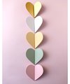 Pair of heart shaped drawer handles/Flush fitting handles/Heart shaped cabinet handles/Nursery door handles/Door handle in pastel shades