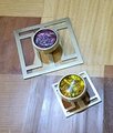 Square gold brass geometric pattern backplates for drawer handles/Brass square back plates for cabinet pulls/Modern square gold backplate