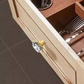 Large flower shape crystal cabinet pull/Glittery glass crystal door handle/Decorative crystal drawer knob/Vintage style crystal drawer knob