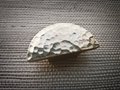 Hammered brass half circle drawer handle/Shiny textured brass semi circle cabinet pull/Gold demi lune door knob/Half circle brass handle