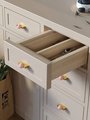 White or rose pink quartz ball and brass bar handle/Semi precious stone drawer pull/unique cabinet handle/IKEA hack/wardrobe door handle