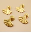 Gold mermaid tail drop drawer handle/Fin shape drop cabinet pull/brass screw-in drawer pull/gold furniture hardware/gold cabinet door handle