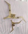Gold seagull drawer handle/Gold brass flying bird cabinet pull/Sea burd door knob/Beach theme furniture hardware/Flying bird drawer knob