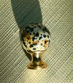 Semi precious stone ball drawer knob/stone drawer pull/crystal ball cabinet pull/gemstone handle/Bright coloured stone hardware/Mineral knob