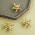 Detailed brass starfish drawer handle/Star fish cabinet pull/Gold beach themed door handle/Seaside decor drawer knob/gold furniture hardware