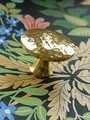 Round shiny hammered brass drawer handle/Textured gold brass cabinet pull/Brass kitchen renovation hardware/Shiny gold brass door knob