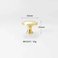 Round shiny hammered brass drawer handle/Textured gold brass cabinet pull/Brass kitchen renovation hardware/Shiny gold brass door knob