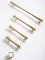 Shiny gold brass and marble bar handle/Luxury hardware/Shiny brass and white marble door handle/white marble drawer pull/Gold cabinet handle