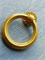 Edwardian style gold brass cabinet Pull/Antique style door handle/Ring pull door knob/Brass furniture hardware/decorative gold drawer pull