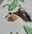 Shiny gold ginkgo drop leaf drawer handle/leaf shaped cabinet pull/gold leaf drawer pull/gold furniture hardware/gold cabinet door handle