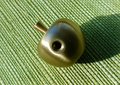 Small golden apple cabinet pull/Brass apple shaped door knob/Autumn theme decor/Brass drawer handle/home improvement/Gold apple door handle