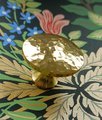 Round shiny hammered brass drawer handle/Textured gold brass cabinet pull/Brass kitchen renovation hardware/Shiny gold brass door knob