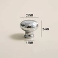 Round shiny silver hammered brass cabinet handle/Glittery silver drawer knob/Polished textured door handle/Solid brass furniture hardware