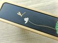 Waterlilies drawer pull/Pearl and brass inlaid drawer pull/Intricate pearl inlay cabinet pull/water lily door handle/Luxury pearl hardware