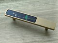 Waterlilies drawer pull/Pearl and brass inlaid drawer pull/Intricate pearl inlay cabinet pull/water lily door handle/Luxury pearl hardware