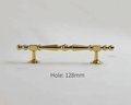 Shiny gold geometric shapes bar handle/Gold brass cabinet pull/Brass kitchen door handle/Bar drawer pull/furniture hardware/home improvement