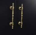 Shiny gold geometric shapes bar handle/Gold brass cabinet pull/Brass kitchen door handle/Bar drawer pull/furniture hardware/home improvement