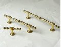 Shiny gold geometric shapes bar handle/Gold brass cabinet pull/Brass kitchen door handle/Bar drawer pull/furniture hardware/home improvement