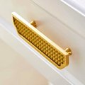 Geometric gold brass cabinet pull/Textured brass drawer pull/Modern style door handle/ furniture hardware/kitchen handles/home improvement