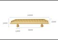Geometric gold brass cabinet pull/Textured brass drawer pull/Modern style door handle/ furniture hardware/kitchen handles/home improvement