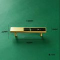 Waterlilies drawer pull/Pearl and brass inlaid drawer pull/Intricate pearl inlay cabinet pull/water lily door handle/Luxury pearl hardware