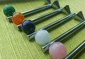 Silver geometric bar handle for kitchen bedroom or bathroom makeover/mid century drawer pull/bright coloured door furniture/stone door knob
