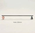 Silver geometric bar handle for kitchen bedroom or bathroom makeover/mid century drawer pull/bright coloured door furniture/stone door knob