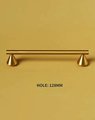 Gold brass retro shaped cabinet bar handles/Geometric Cabinet Pull/Modern gold door handle/Brass furniture hardware/Kitchen drawer handle