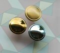 Classic shaped brass button door handle/round gold or silver cabinet pull/metal furniture hardware/round brass drawer knob/Brass door knob