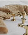 Shiny gold geometric shapes bar handle/Gold brass cabinet pull/Brass kitchen door handle/Bar drawer pull/furniture hardware/home improvement