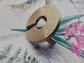Round wave pattern drawer handle/Gold brass cabinet pull with sea pattern/Gold Brass door knob/Gold furniture hardware/Oriental style handle