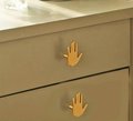 Gold brass hand shaped door handle/OK hand shape cabinet Pull/gold drawer handle/hello door knob/ furniture hardware/drinks cabinet handle