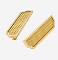 Geometric gold brass cabinet pull/Textured brass drawer pull/Modern style door handle/ furniture hardware/kitchen handles/home improvement
