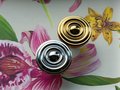 Shiny circle brass button door handle/Round gold or silver cabinet pull/metal furniture hardware/round brass drawer knob/Brass door knob