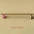 Gold retro geometric bar handle for kitchen, bedroom or bathroom makeover/mid century drawer pull/bright coloured door furniture/stone knob