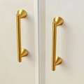 Gold brass retro shaped cabinet bar handles/Geometric Cabinet Pull/Modern gold door handle/Brass furniture hardware/Kitchen drawer handle