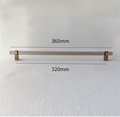 Smoke grey lucite cabinet bar pull handle with bronze fixings/Gray acrylic drawer handle/Grey lucite furniture hardware with bronze fixings