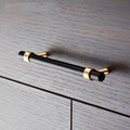 Matte black and gold brass cabinet bar handle/Black and gold drawer pull/Matte black and gold door handle/Black and Gold furniture hardware