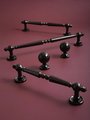 Shiny black traditional shaped bar handle/Black brass cabinet pull/kitchen door handle/Bar drawer pull/furniture hardware/home improvement