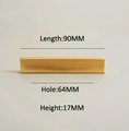 Simple gold brass bar handle/Extra long cabinet handle/home improvement hardware/modern brass kitchen hardware/Brass wardrobe handle