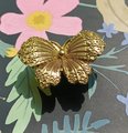 Gold Brass butterfly cabinet handle/Shiny gold butterfly cabinet pull/butterfly door handle/gold butterfly knob/Gold furniture hardware