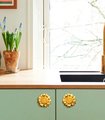 Gold Daisy cabinet handle/Brass flower shaped drawer pull/Gold brass daisy door knob/bedroom furniture hardware/Fresh daisy door handle